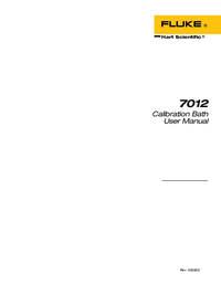 Thumbnail of document Manual - 7037  Refrigerated Temperature Calibration Baths